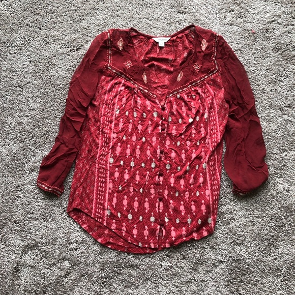Lucky Brand Tops - Lucky Brand Boho Chic Top